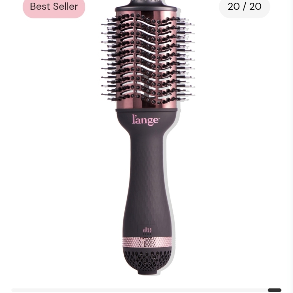 Lange Black and Pink Hair Brush
